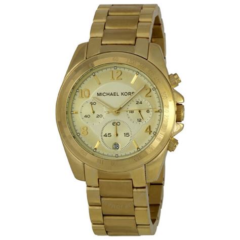 michael kors watch 5155|Michael Kors Chronograph Quartz Champagne Dial Ladies .